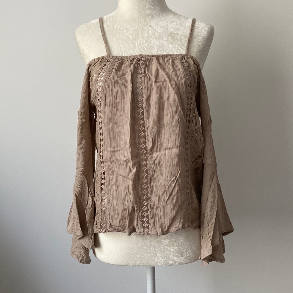 Ambiance Off Shoulder With Bell Sleeves Top